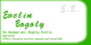 evelin bogoly business card